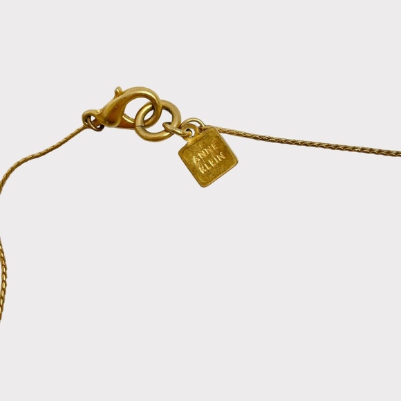 Ann Klein Gold Ball Statement Wrapped Necklace - Picture 4 of 5